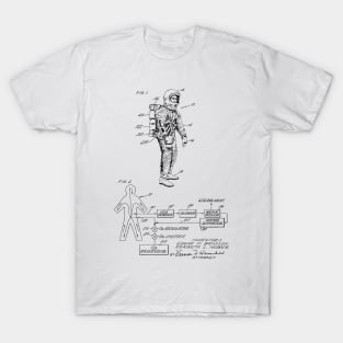 Space Suit Heat Exchange Vintage Patent Hand Drawing T-Shirt